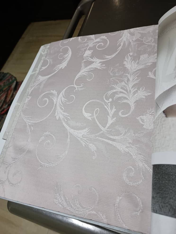 Light pearl with white floral embroidery